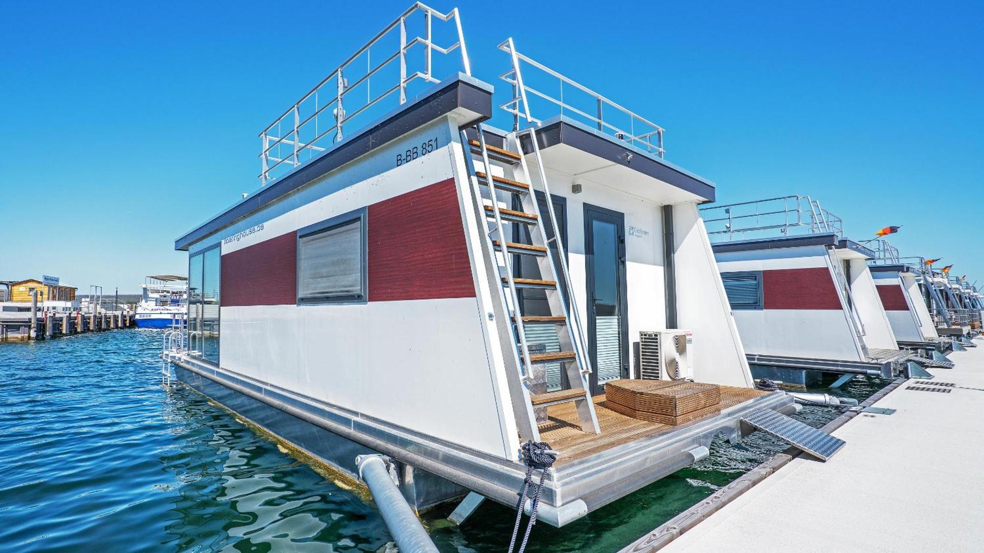 Geiseltalsee Hausboot - Floating House - Hausboot Junior Braunsbedra Exteriér fotografie